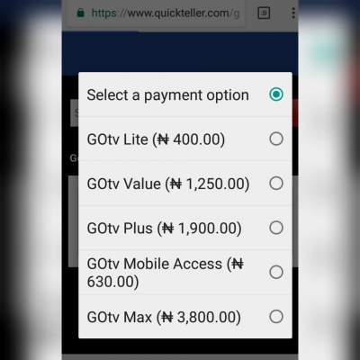 Gotv subscription plans photo