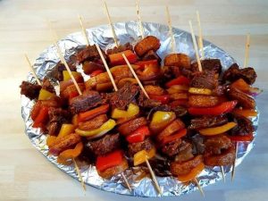 Yummy taste toasted plantain
